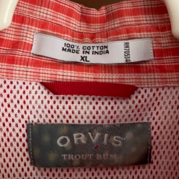 Orvis Men’s Trout Bum Vented Fishing Hiking Camping Outdoor Shirt. Like NEW! XL - Picture 4 of 10